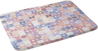 Retro Groovy Boho Pattern Memory Foam Bath Mat