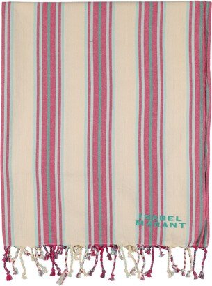 MARANT Striped cotton beach towel