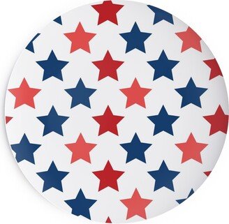 Salad Plates: American Stars Salad Plate, Multicolor