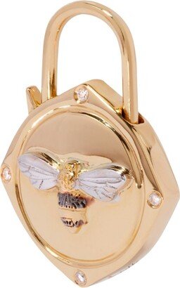 Yellow Gold And Diamond Lovelock Bee Charm