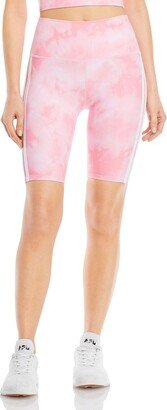 Womens Tie-Dye Fitness Bike Short