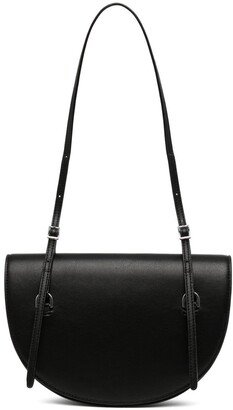 Half-Moon Faux-Leather Crossbody Bag