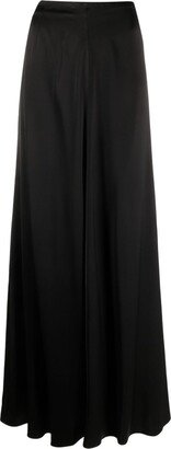 High-Waisted Satin Maxi Skirt