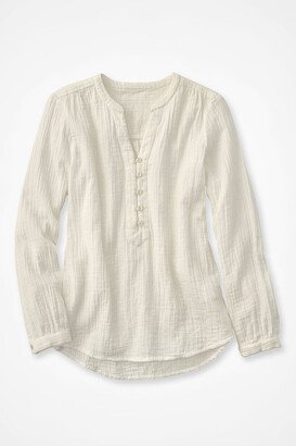 Women's Summer Breeze Gauze Pullover - Crema - PS - Petite Size