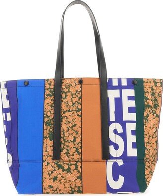 Patchwork Printed Tote Bag