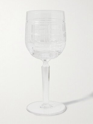 Hudson Plaid White Wine Glass