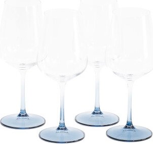 TJMAXX Set Of 4 Gianna Ombre White Wine Glasses-AA