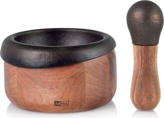 Wood Crush Pestle And Mortar