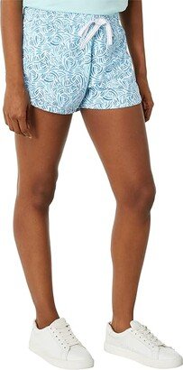 Watercolor Whirl Lounge Shorts (Atlantic Blue) Women's Pajama