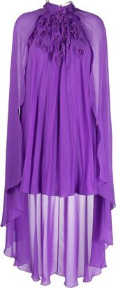 Katia asymmetric cape dress