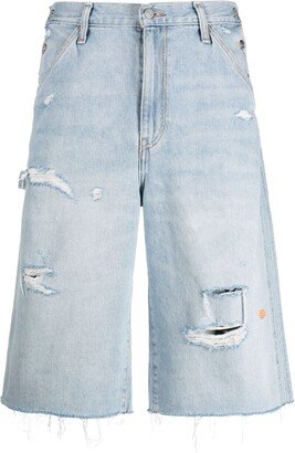 x Levi's knee-length denim shorts