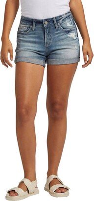 Suki Mid Rise Short In Indigo