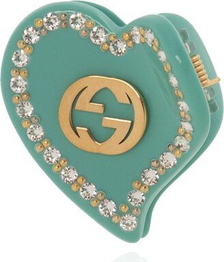 Heart-Shaped Hair Clip-AA