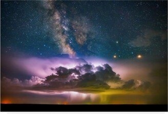 Darren White Photography Milky Way Monsoon Print Canvas Art - 36.5 x 48