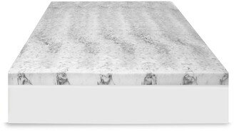 4 Charcoal Infused Memory Foam Mattress Topper, Full