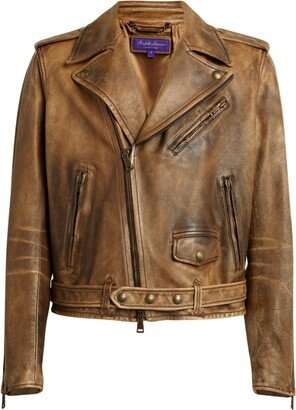 Leather Biker Jacket-BT