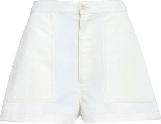 Logo-Embroidered High-Waist Shorts