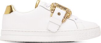 White Baroque Buckle Court 88 Sneakers