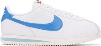 White & Blue Cortez Sneakers