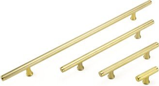 Knurled Texture Drawer Pull Gold Aluminum Alloy Cabinet Handles Pulls Kitchen Door Hardware Knobs Bathroom Bedroom