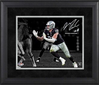 Fanatics Authentic Maxx Crosby Las Vegas Raiders Facsimile Signature Framed 11'' x 14'' Spotlight Photograph