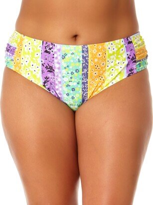 Salt + Cove Plus Size Soft Side-Tab Mid-Rise Bikini Bottoms