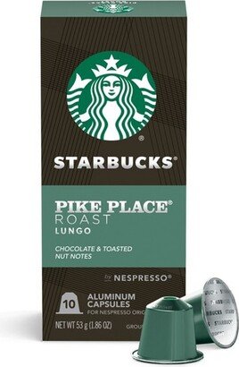 by Nespresso Original Line Pods Medium Roast Coffee Pike Place Roast - 10ct