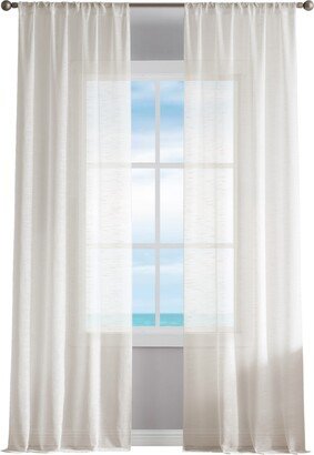 Erasmus Sheer Rod Pocket Window Curtain Panel Pair, 38