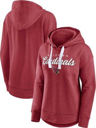 Women's Branded Heather Cardinal Arizona Cardinals Set To Fly Pullover Hoodie