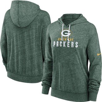 Women's Green Green Bay Packers Plus Size Gym Vintage-Like Pullover Hoodie