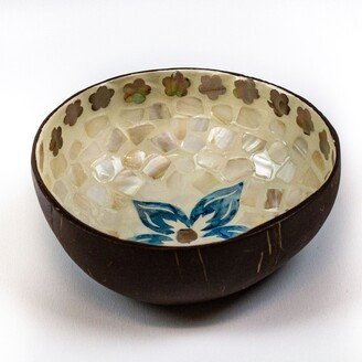 by overstockArt Asiatic Lily Coconut Bowl