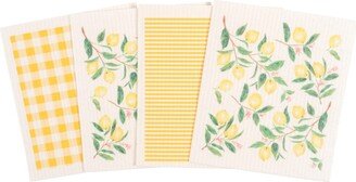 Swedish Dish Cloths, All Over Lemon, Set of 4