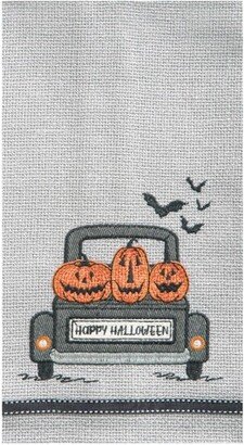 Spooky Time Halloween Embellished Flour Sack Kitchen Towel