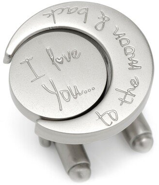 Men's Love You to The Moon and Back Cufflinks