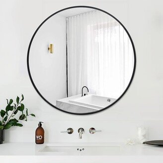 24 Inch Modern Round Wall Mirror