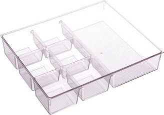 Everything Organizer 7-Compartment Drawer Organizer Clear