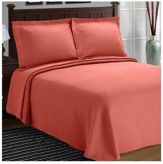 Jacquard Matelasse Solitaire Cotton Bedspread