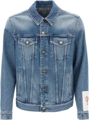 Denim Jacket With Lived-in Effect