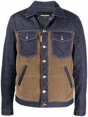 Panelled Denim Corduroy Jacket