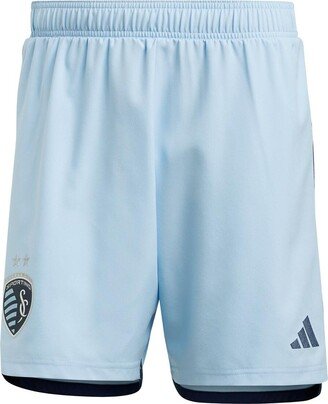 Men's Light Blue Sporting Kansas City 2023 Home Aeroready Authentic Shorts