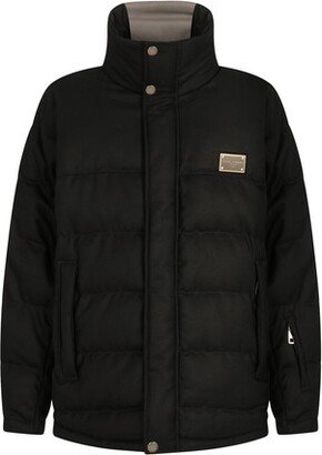 Reversible quilted wool jacket