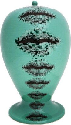 Face Graphic Curved Vase