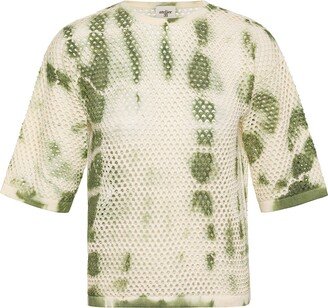 Atelier38 Susie Fishnet Tie Dye Blouse