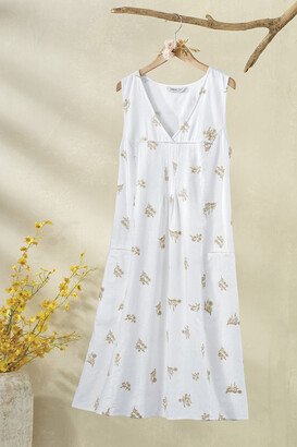 Women's Saturday Plans Embroidered Dress - White - PS - Petite Size