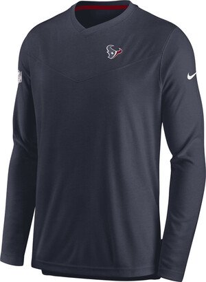 Men's Dri-FIT Lockup Coach UV (NFL Houston Texans) Long-Sleeve Top in Red