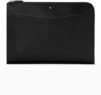 Men's Sartorial Portfolio Leather Clutch Bag