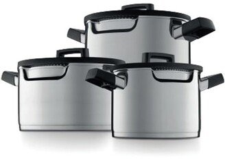 Gem Cookware Set with Downdraft Handles, 6 Pieces