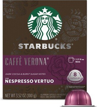 Starbucks by Vertuo Line Pods Dark Roast Coffee Caffe Verona - 8ct