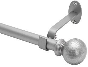 Farmhouse Ball Single Curtain Rod, 86-120