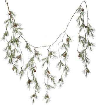 Faux Shore Pine Needle Pinecone Garland